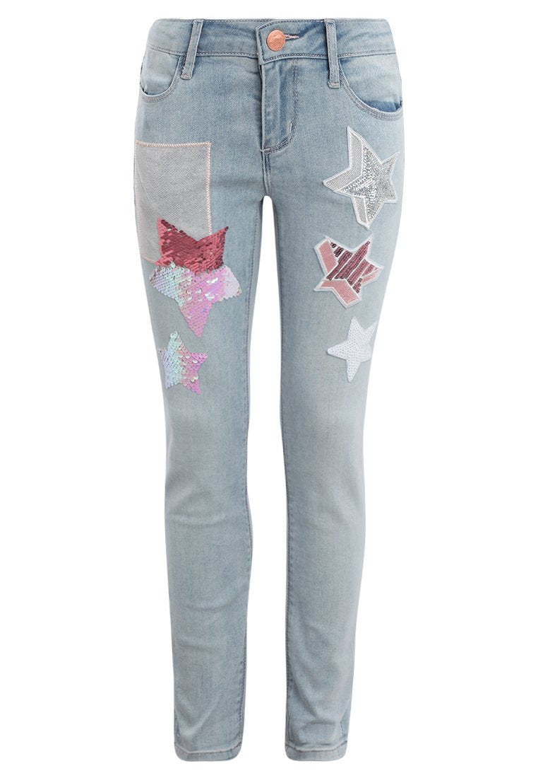 Desigual - Girl - Jeans con Stelle da Bambina - Mori - Morillo