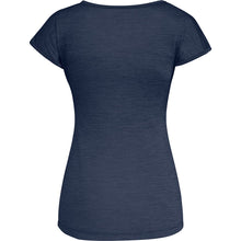 Carica l&#39;immagine nel visualizzatore di Gallery, SALEWA Donna PUEZ Melange Dry W S/S Tee T-Shirt, Navy Blazer Melange, 40/34

