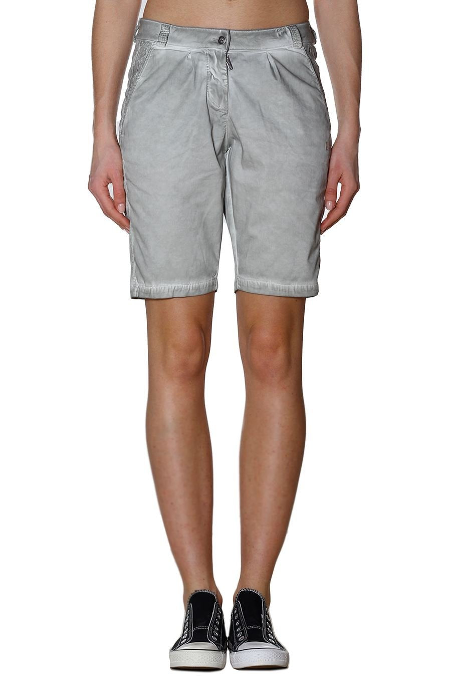 Bermuda vestibilità chino in popeline con inserti in pizzo - FREDDY (M)