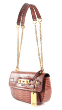 Carica l&#39;immagine nel visualizzatore di Gallery, Guess Raffie Convertible Xbody Flap Cognac
