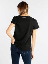 Carica l&#39;immagine nel visualizzatore di Gallery, FREDDY - T-Shirt in Jersey Leggero con Stampa Lucida Rame
