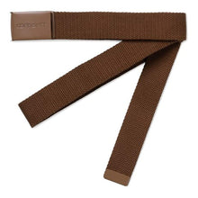 Carica l&#39;immagine nel visualizzatore di Gallery, Carhartt WIP Cinture in stoffa Clip Belt Tonal hamilton brown

