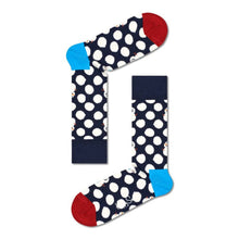 Carica l&#39;immagine nel visualizzatore di Gallery, Happy Socks 1-Pack Big Dot Snowman Socks Set, colorati e divertenti, calzini per uomo e donna, Blu-Bianco
