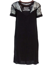 Carica l&#39;immagine nel visualizzatore di Gallery, Desigual Vestito Nero - Vest ARAL - 18WWVW37
