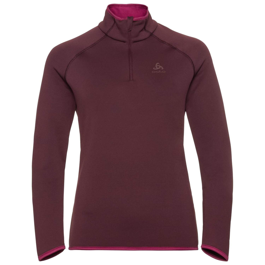Odlo Carve Ceramiwarm Midlayer 1/2 Zip - Felpa in Pile 1/2 Zip - Donna