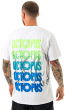 Carica l&#39;immagine nel visualizzatore di Gallery, Octopus Blurred Tee T-shirt Bianca con stampa fluo
