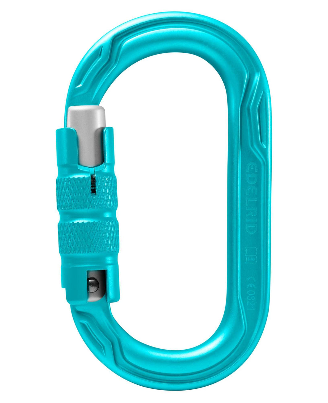 Edelrid Moschettone ovale Power 2500 Triple II con manica stretta
