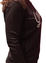Carica l&#39;immagine nel visualizzatore di Gallery, GUESS Maglioncino Manica Lunga con Logo in Strass Donna W3GR37Z2NQ2-JBLK
