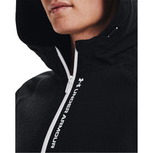 Carica l&#39;immagine nel visualizzatore di Gallery, Under Armour Felpa con cappuccio da donna a maniche lunghe con zip intera nera 8, Nero , 40
