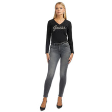 Carica l&#39;immagine nel visualizzatore di Gallery, Guess T Shirt V Manica Lunga W2BI21I3Z14 - JBLK Tg. L Nero
