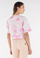 Carica l&#39;immagine nel visualizzatore di Gallery, FREDDY - T-Shirt Cropped Comfort Tye-Die con Maniche A Kimono
