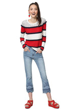 Carica l&#39;immagine nel visualizzatore di Gallery, Desigual Maglione Rosso - JERS CLONMEL - 19SWJF51 (XL)
