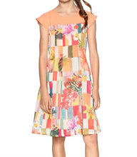 Carica l&#39;immagine nel visualizzatore di Gallery, Desigual Vestito Corto Bambina Vest Helena 18SGVW29 13/14 Arancione

