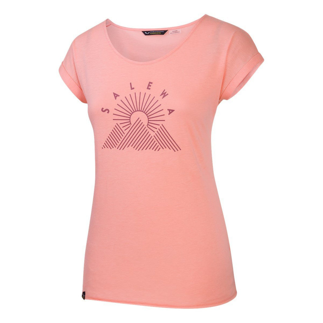 SALEWA Fanes Sun Hemp W S/S, Maglietta a Maniche Corte Donna