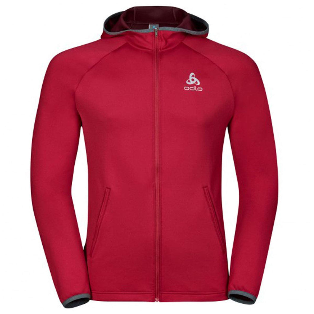 Odlo Hoody Midlayer Full Zip Pulse, Pullover Donna