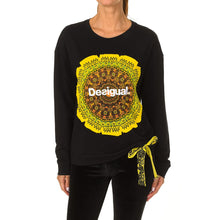 Carica l&#39;immagine nel visualizzatore di Gallery, Desigual Felpa Mandala Regolabile Greve 19SWSK09 Nera (M)
