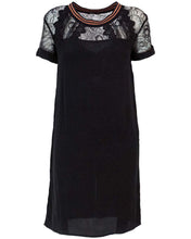 Carica l&#39;immagine nel visualizzatore di Gallery, Desigual Vestito Nero - Vest ARAL - 18WWVW37
