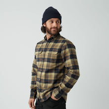 Carica l&#39;immagine nel visualizzatore di Gallery, Fjällräven Singi Heavy Flannel Shirt M Maglietta a Maniche Lunghe, Autumn Leaf-Dark Navy, M Uomo
