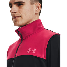 Carica l&#39;immagine nel visualizzatore di Gallery, UNDER ARMOUR UA EMEA TRACKSUIT NOVELTY tuta acetato poliestere traspirante uomo full zip nero/bordeaux S S
