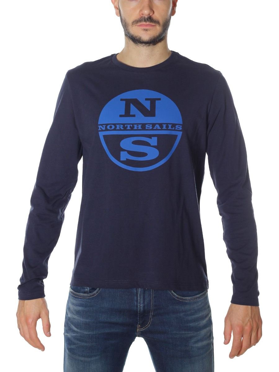 NORTH SAILS L/S W/Print T-Shirt Uomo