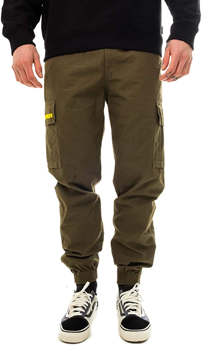 Iuter Cargo Jogger 21SICJ01 Pantalone uomo con tasconi Verde