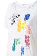 Carica l&#39;immagine nel visualizzatore di Gallery, Desigual T-Shirt Donna Modello Canterbury Bianco
