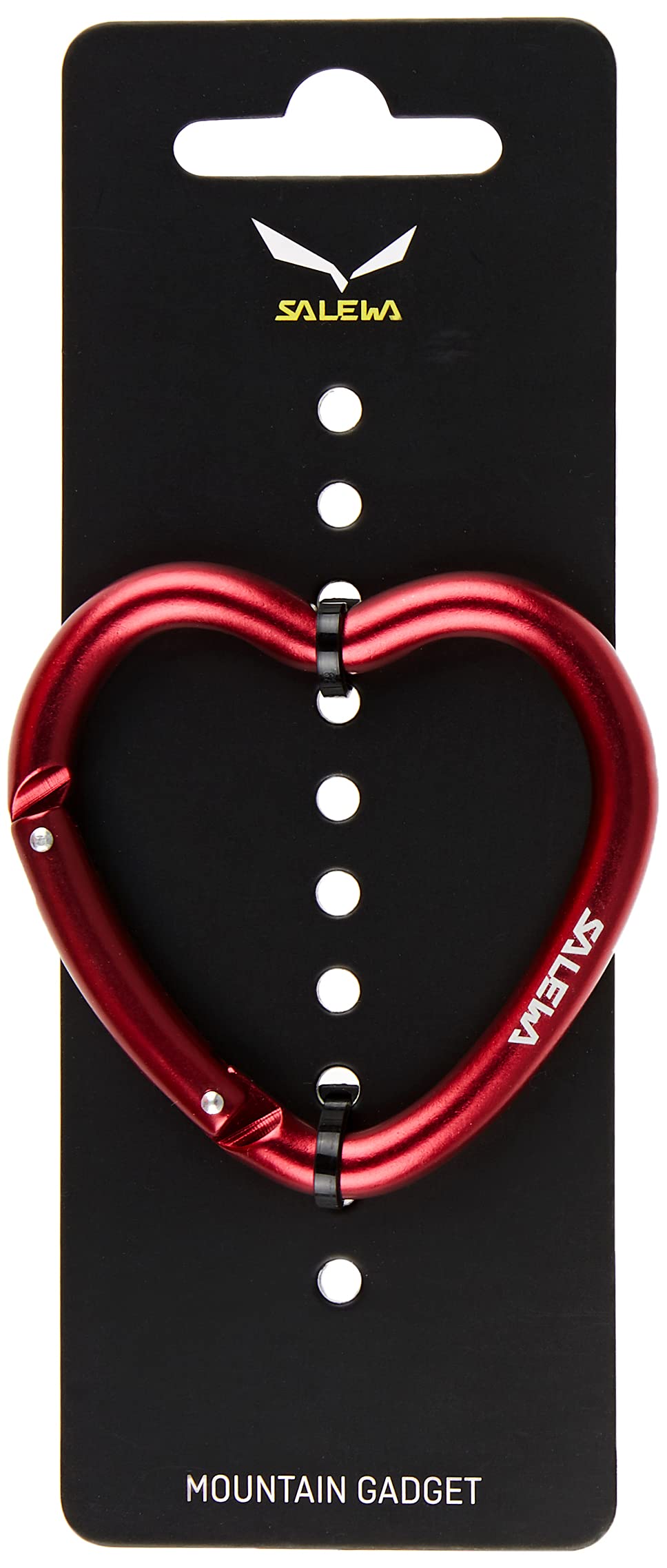 SALEWA Heart Carabiner, Moschettone Unisex, Red, One Size