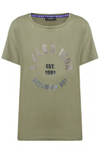 Carica l&#39;immagine nel visualizzatore di Gallery, Guess T-Shirt Donna Tonya Tee in Cotone Army Green ES21GU60 W1GI0QI3Z11
