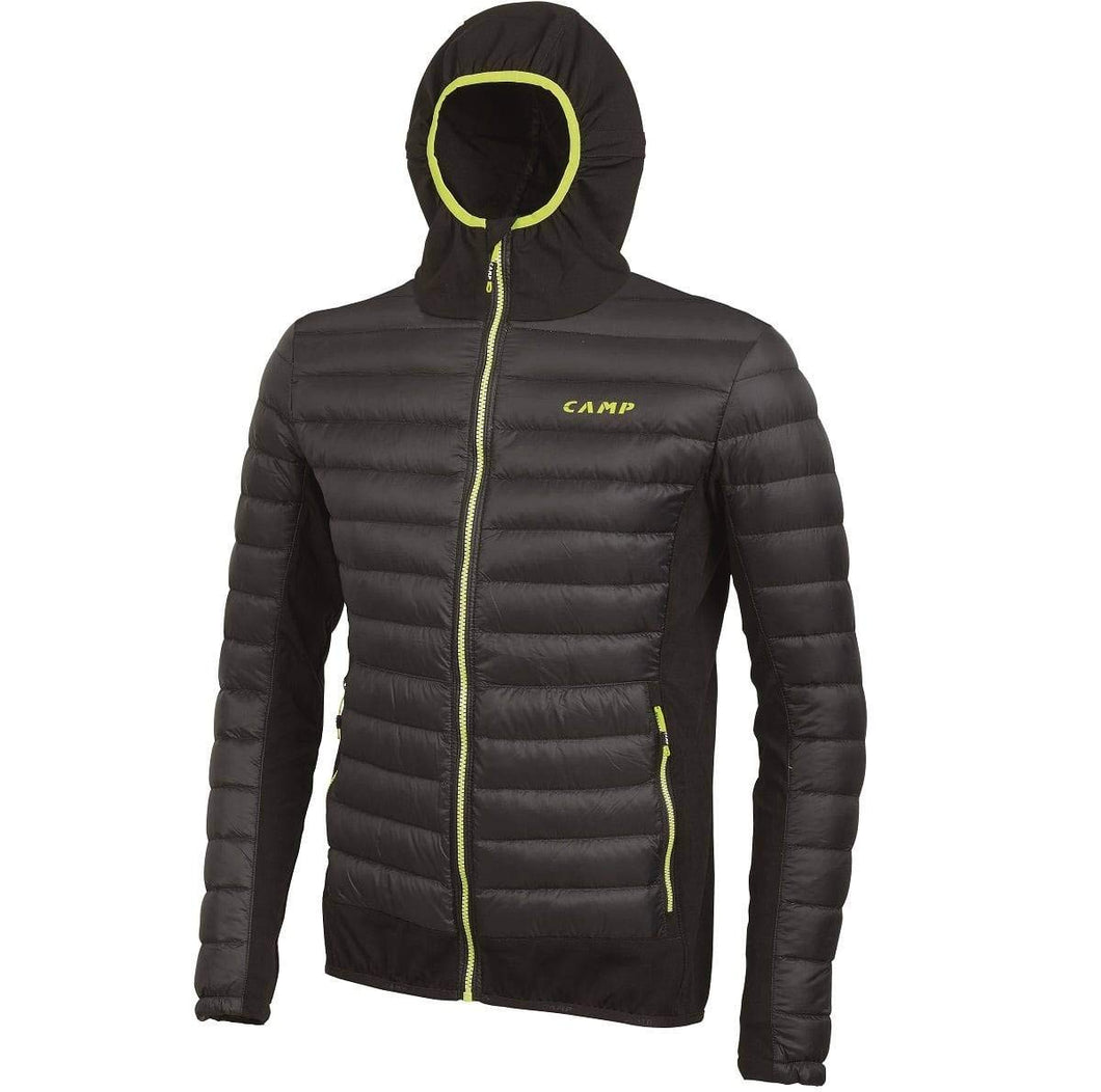 Camp Giacca Uomo Hybrid Jacket 2853-1 Nero/Lime Punch - Nero, M