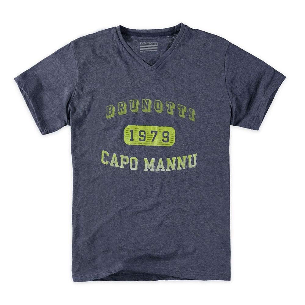 Brunotti Anchy Men T-Shirt Manica Corta Uomo Blu Navy Melange