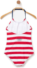 Carica l&#39;immagine nel visualizzatore di Gallery, Desigual - Girl - Costume Intero A Righe Cuore Reversibile - Lima - Bano Lima
