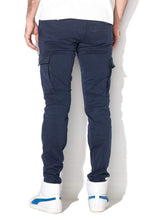 Carica l&#39;immagine nel visualizzatore di Gallery, Franklin &amp; Marshall Riley Skinny Fit Uniform Blue Pantalone Leggero in Cotone tasconi Blu
