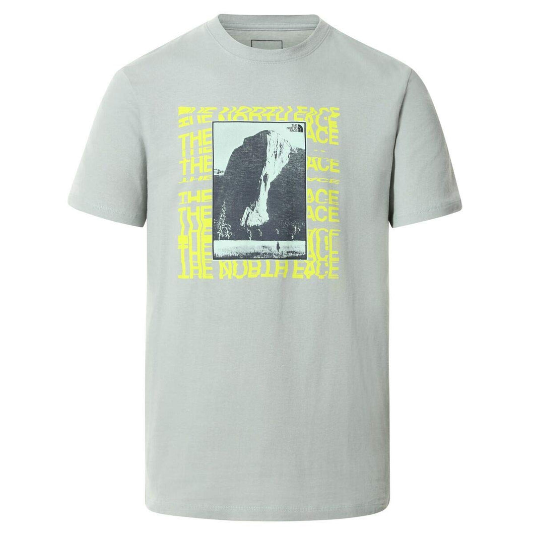 The North Face M Warped Graphic T-Shirt Uomo - Grey/Green