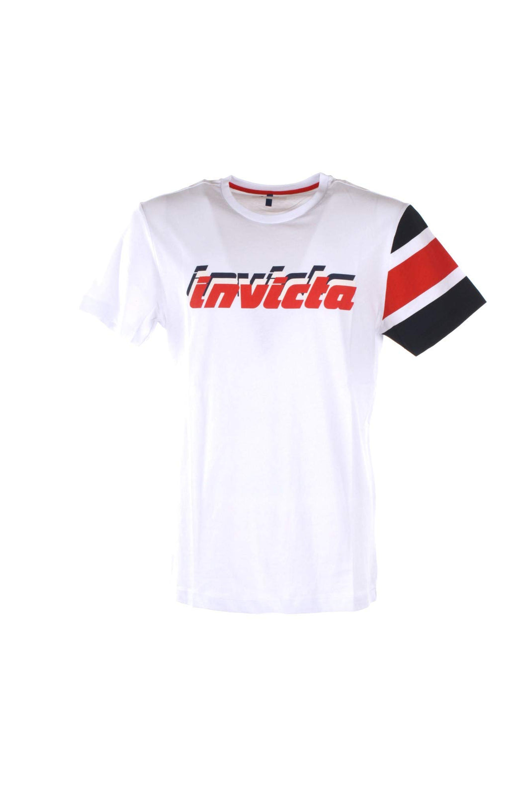 invicta T-Shirt Bianca in Cotone con Stampa Logo - L