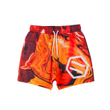 Carica l&#39;immagine nel visualizzatore di Gallery, Dolly Noire Gradient Logo Swimshorts Costume da Bagno Uomo SS001 10 Red Orange
