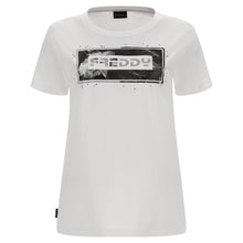 Carica l&#39;immagine nel visualizzatore di Gallery, FREDDY - T-Shirt con Stampa Floreale in Grigio E Strass
