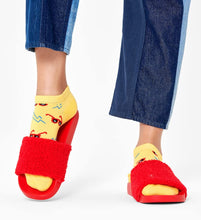 Carica l&#39;immagine nel visualizzatore di Gallery, Happy Socks 2-Pack Pizza Slice Low Sock, colorati e divertenti, calzini per uomo e donna, Rosso-Giallo

