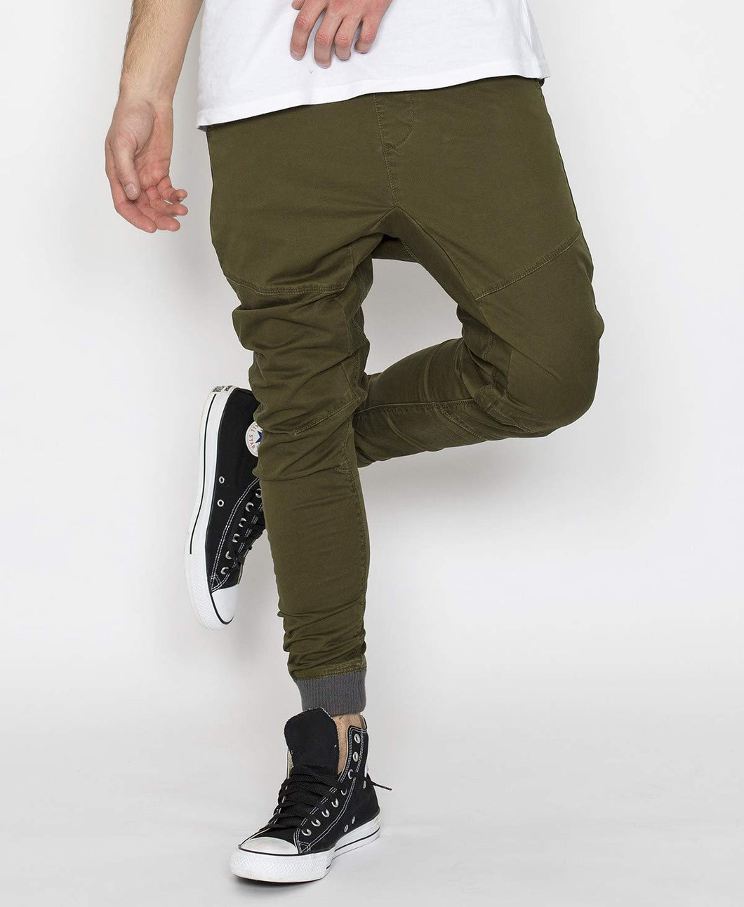 NENA & PASADENA Champion Pants Forest Green Pantalone Ragazzo, Cavallo sceso e Polsino