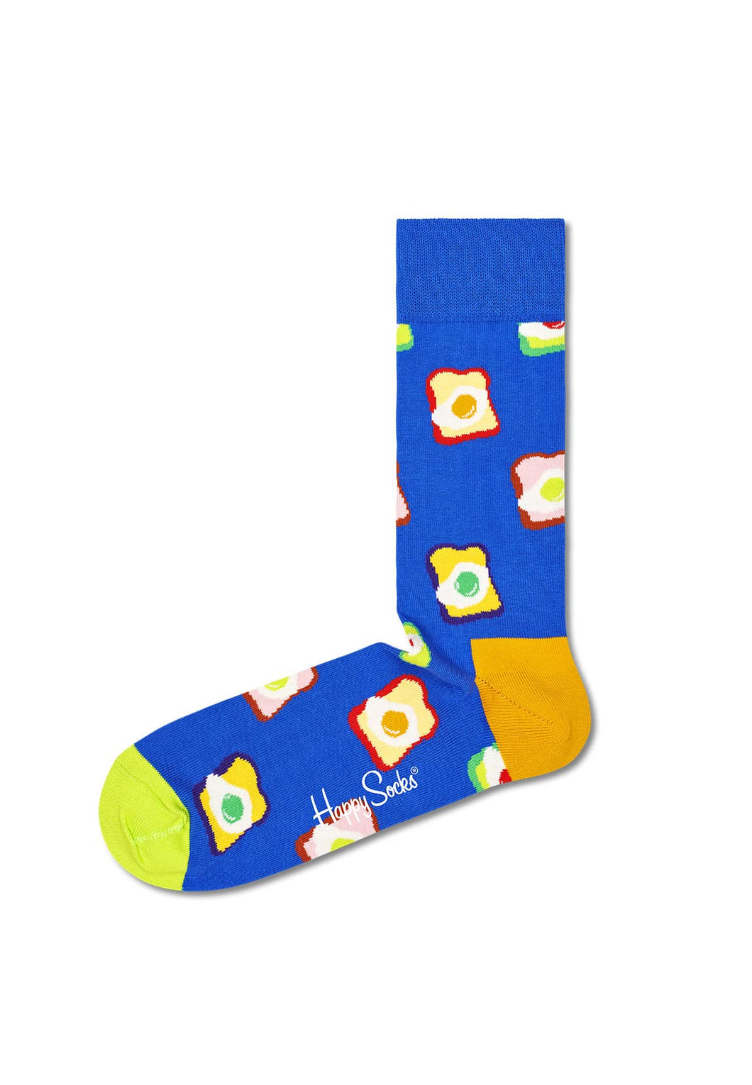 Happy Socks 1-Pack Toasted Egg Socks Gift Box Calzini, Blu, M Uomo