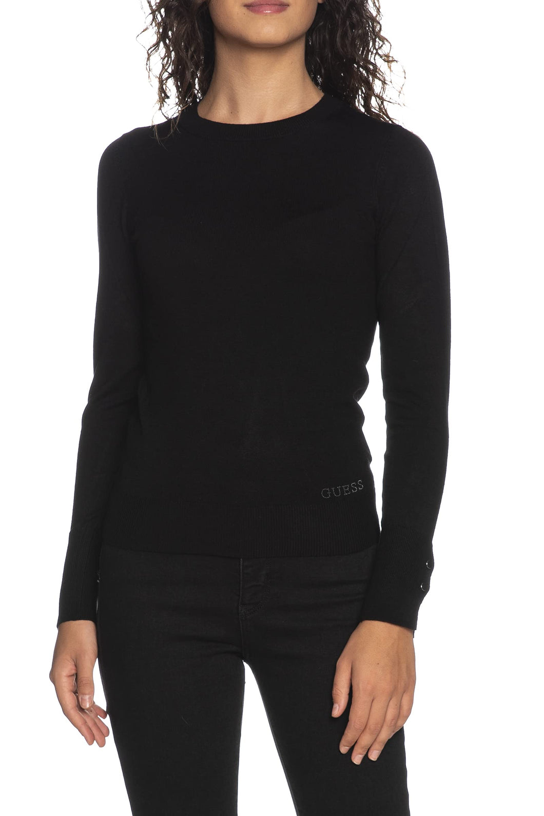Guess T-Shirt Donna Girocollo Nero E22GU61 W1YR02Z2V60