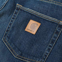 Carica l&#39;immagine nel visualizzatore di Gallery, CARHARTT WIP Klondike Pant Edgewood Blue Denim Natural Dark Wash Regular Tapered Fit
