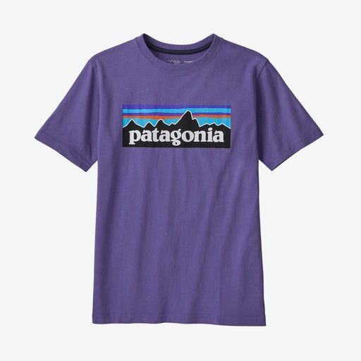Patagonia Kids' Regenerative Organic Certified™ Cotton P-6 Logo T-Shirt bambino Purple