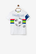 Carica l&#39;immagine nel visualizzatore di Gallery, Desigual Maglietta Calcio JOSEBA 19SBTK31 T-Shirt in Cotone Bambino
