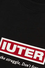 Carica l&#39;immagine nel visualizzatore di Gallery, Iuter STRUGGLE CREWNECK Felpa Uomo Girocollo - Screen Print BLACK
