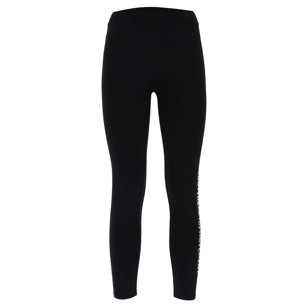 FREDDY Leggings in Felpa Elasticizzata con Stampa Lungo la Gamba