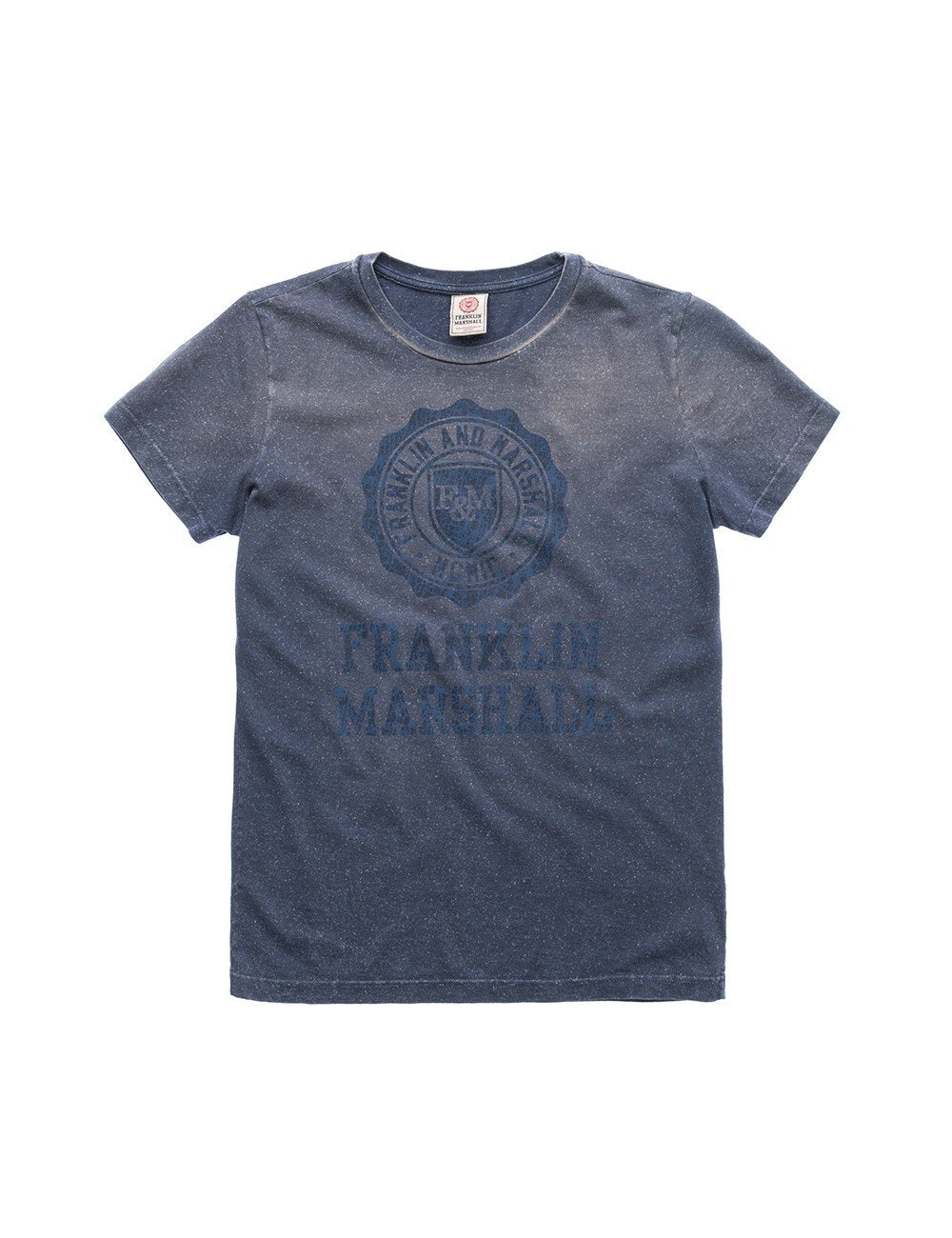 Franklin & Marshall T-Shirt in Jersey Navy Effetto Vintage