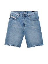 Carica l&#39;immagine nel visualizzatore di Gallery, Diesel A02648 0HBAV Shorts Shorts Denim Uomo Blu Denim 31
