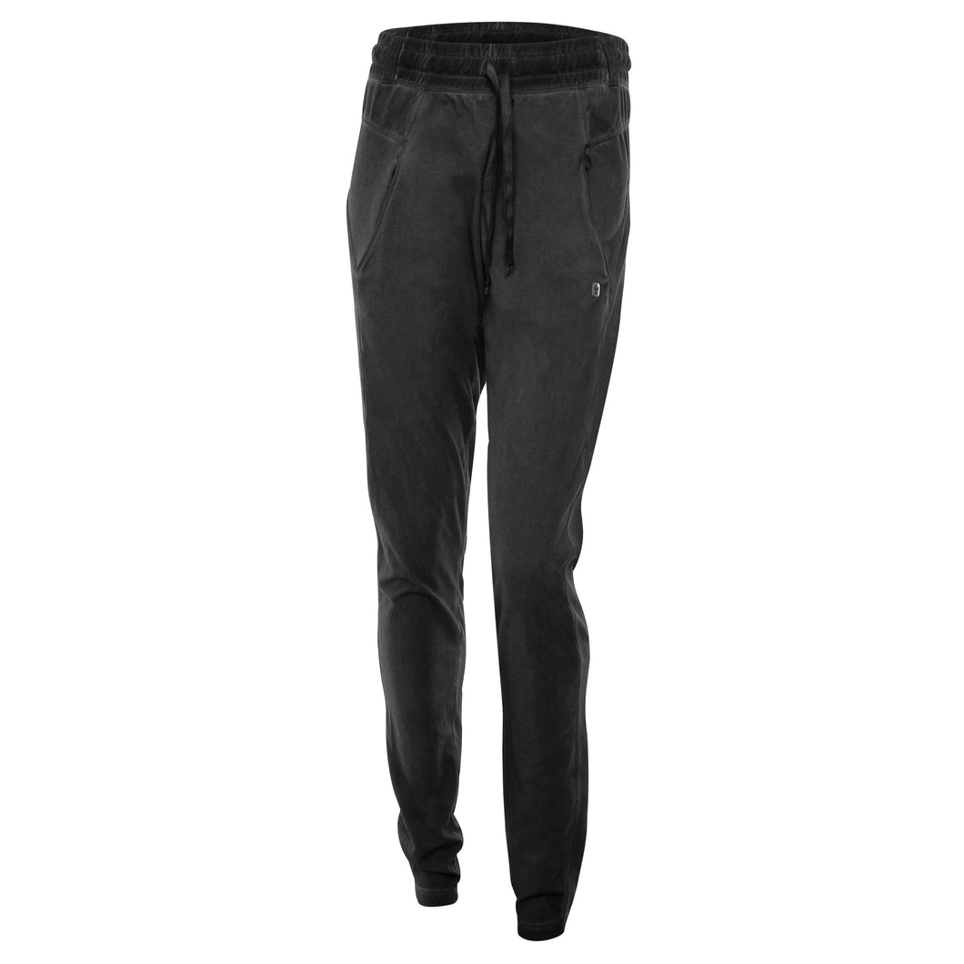 FREDDY Pantaloni in Jersey Tinto in Capo vestibilità Skinny Nero Lavato