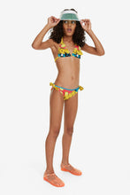 Carica l&#39;immagine nel visualizzatore di Gallery, Desigual Bikini Triangolo Balze Mangostan Costume da Bagno Completo 19SGMK03
