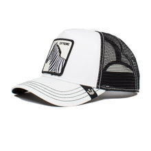 Carica l&#39;immagine nel visualizzatore di Gallery, Goorin Bros. Exxxtreme Zebra White A-Frame Adjustable Trucker cap - One-Size
